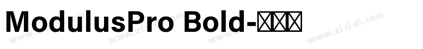 ModulusPro Bold字体转换